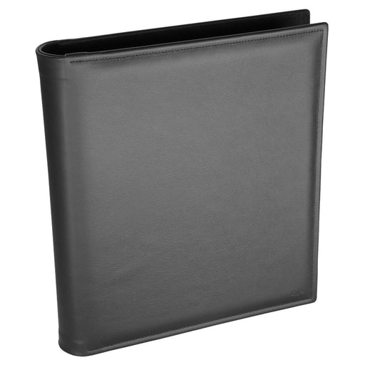Läufer Ambiente Scala Echtleder DIN A4 Ringbuch, schwarz