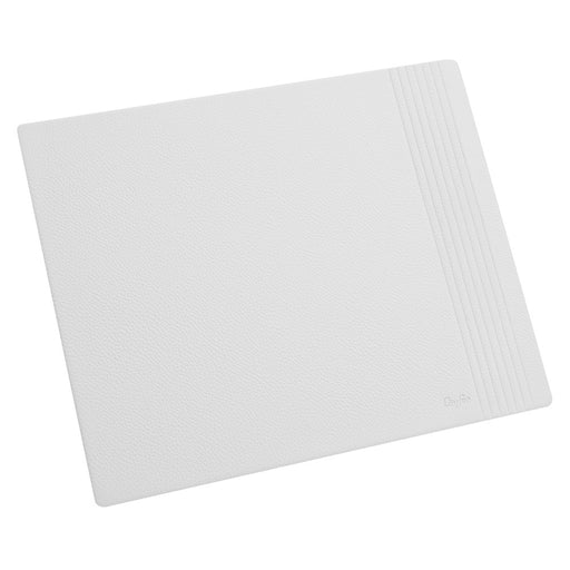 Läufer Ambiente La Linea Echtleder Mouse-Pad 26 x 21 cm, weiß