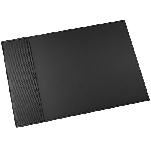 Läufer Ambiente Concerto Echtleder Schreibunterlage, 65x45 cm, schwarz/schwarz