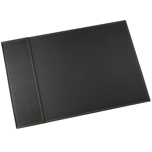 Läufer Ambiente Concerto Echtleder Schreibunterlage, 65x45 cm, schwarz/gold