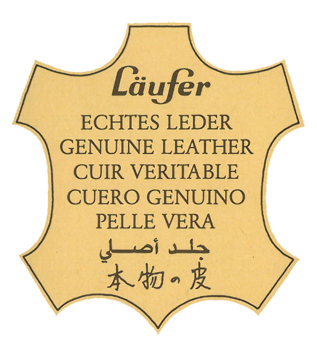 Läufer Ambiente Modena Echtleder DIN A4 Unterschriftenmappe, schwarz